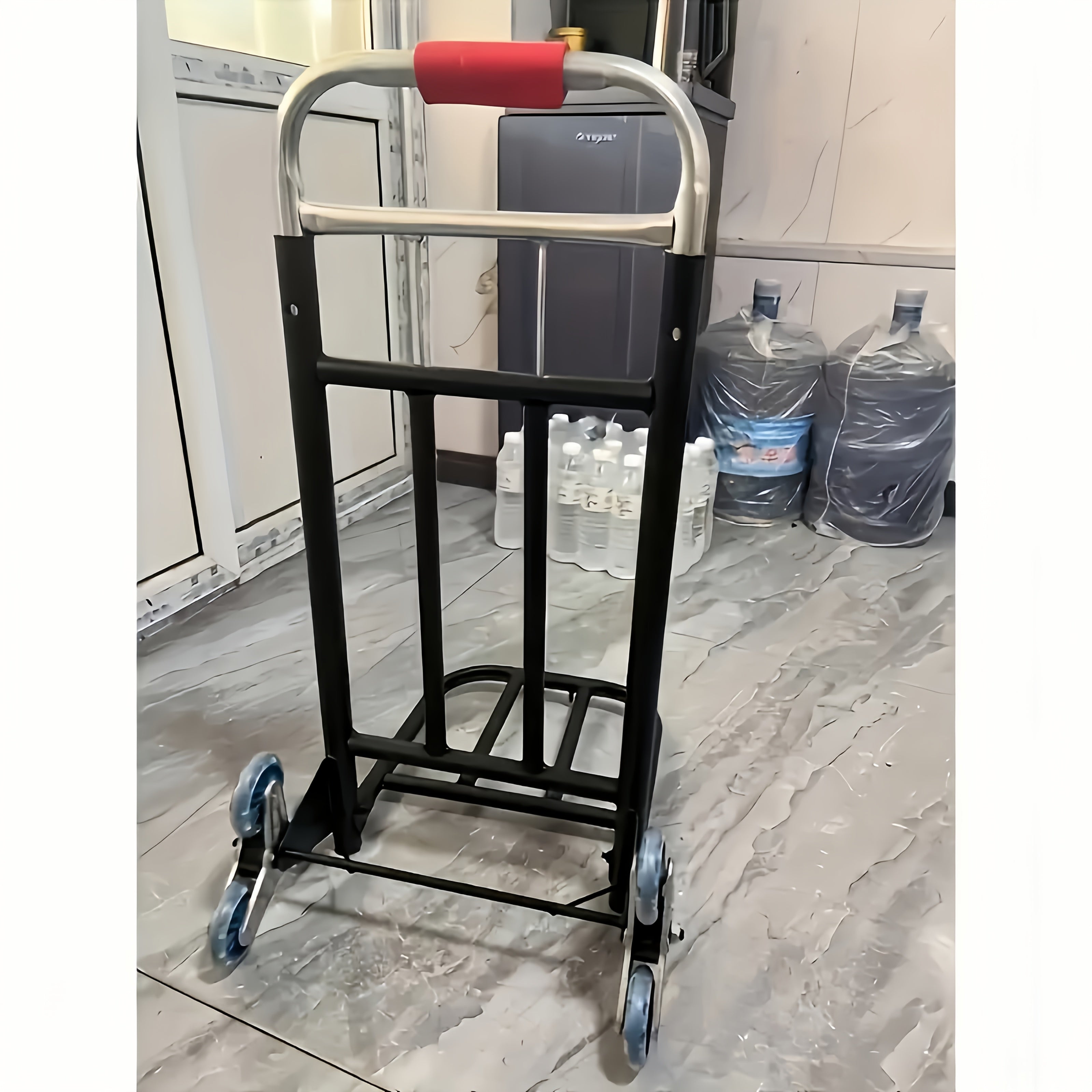 Heavy-Duty Tri-Wheel Stair Climbing Hand Truck – Portable Folding Dolly for Heavy Loads