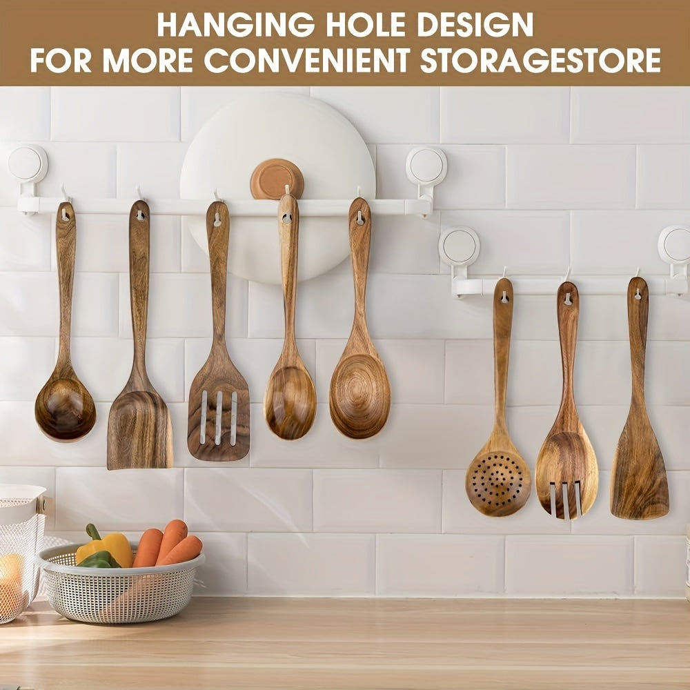 8-Piece Acacia Wood Kitchen Set – Stylish and Practical