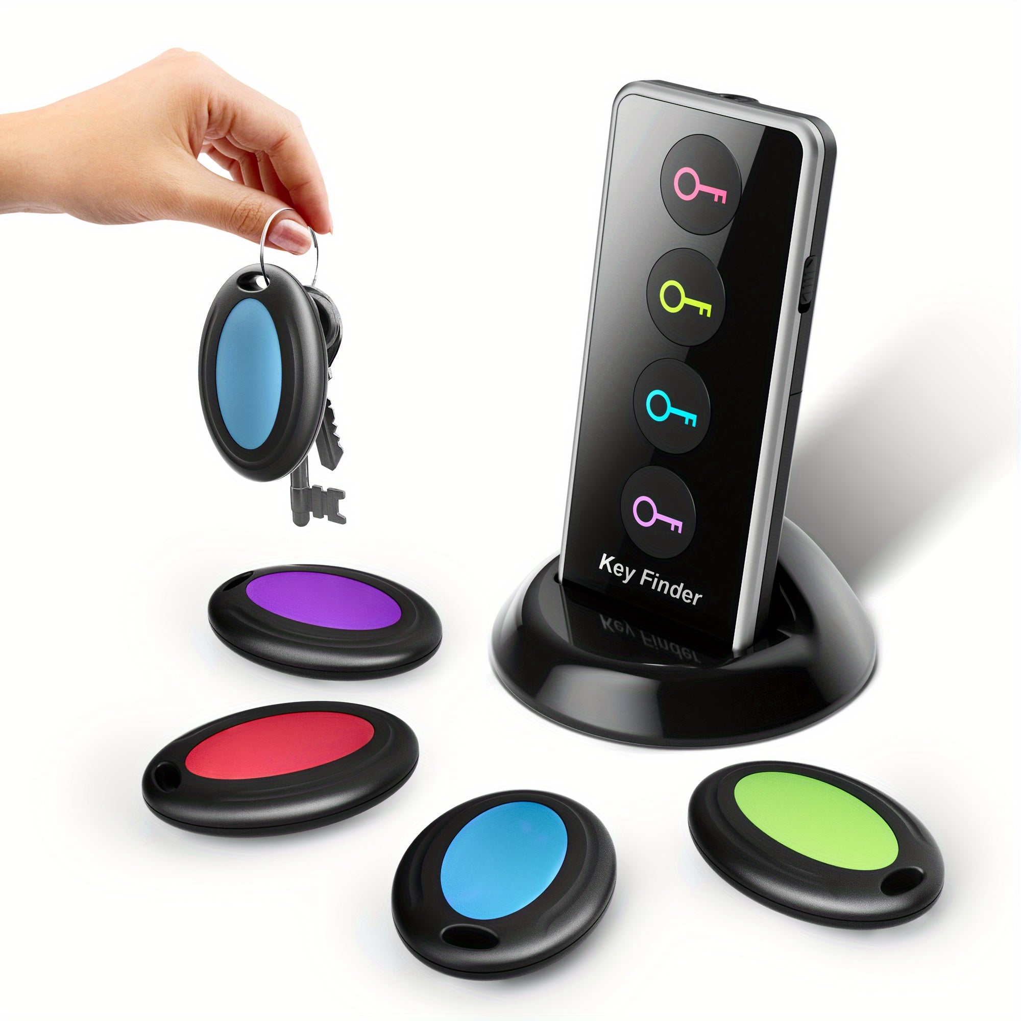 4-in-1 Key Finder with LED Flashlight - Find Your Keys, Wallet, and More