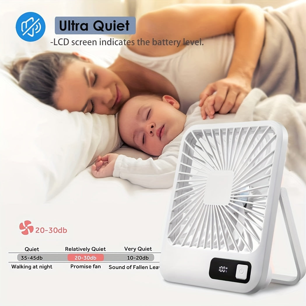 Eritex Portable Desk Fan – Foldable with 5 Speed Settings