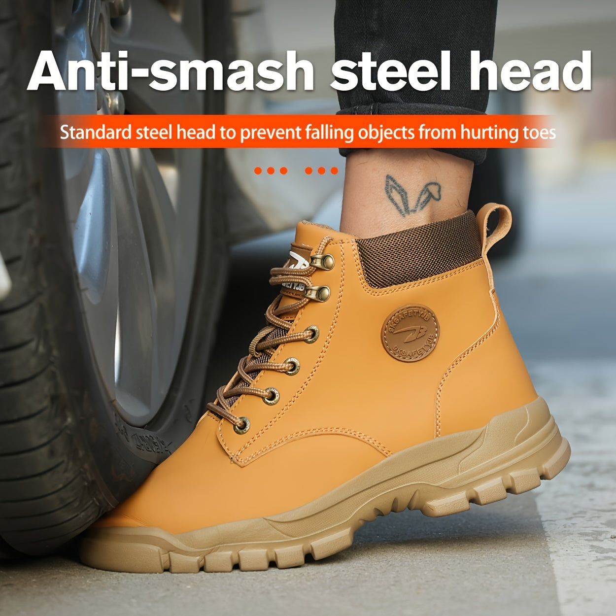 Robust Safety Work Boots with Steel Toes – Durable and Comfortable for Work and Industry