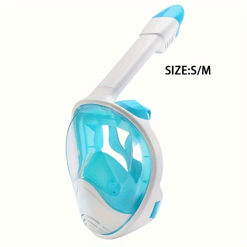 Full Face Snorkel Mask – 180° Panoramic View and Camera Mount for Perfect Underwater Experience