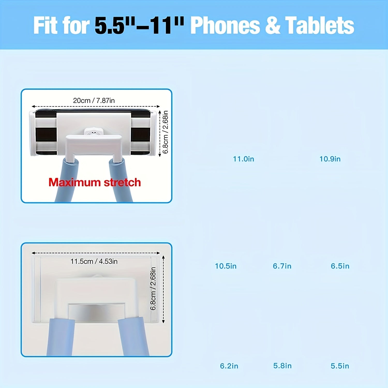 ReisLuxe Adjustable Neck Support with Phone Holder - For Comfort and Convenience