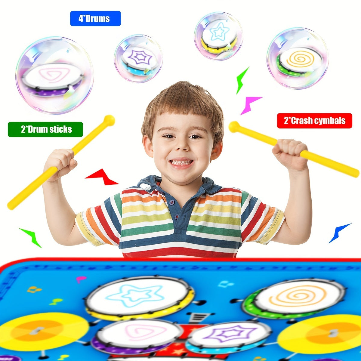 Colorful Music Play Mat - For a Creative Musical Experience