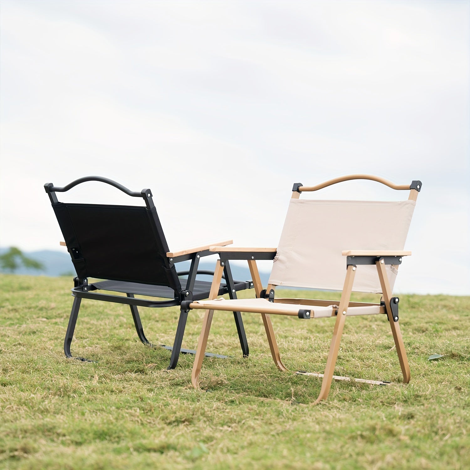 Portable Foldable Camping Chair – Sturdy Aluminum Frame and Comfortable Seat