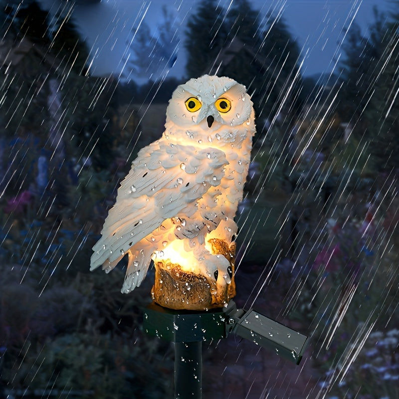 Solar LED Owl Garden Lamp – Realistic Ambient Lighting for Gardens and Pathways