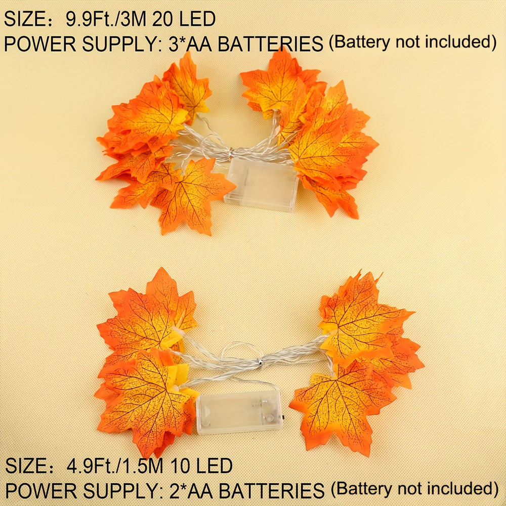 LED Leaf Light String – Warm Autumn Atmosphere for Home and Parties