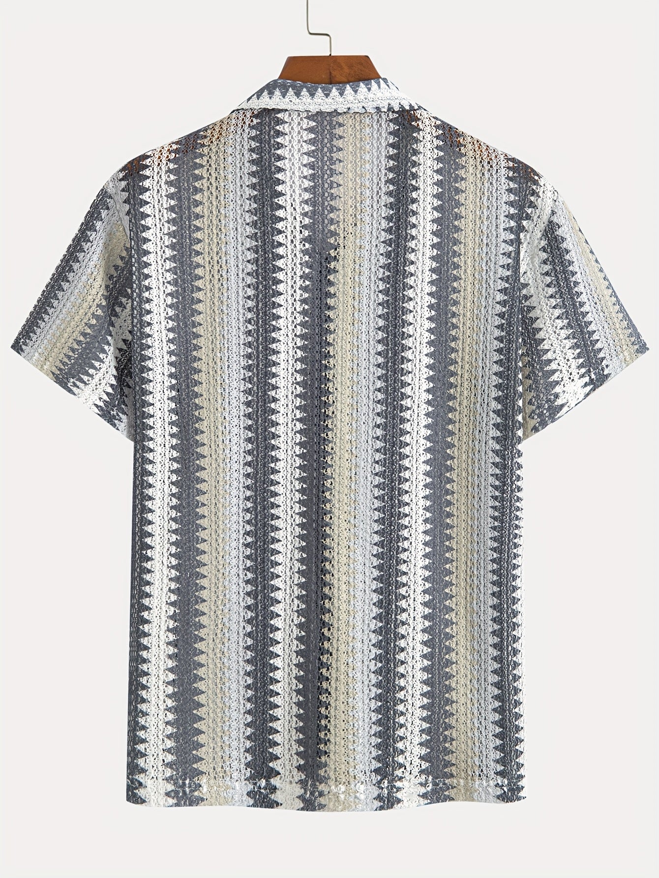 Men's Summer Casual Short Sleeve Shirt – Woven Fabric for a Fresh Look