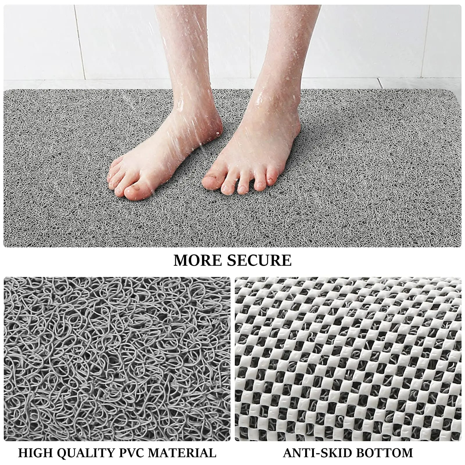 AquaSafe - Non-Slip Shower Mat