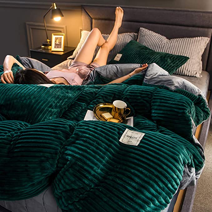 Luxury Fleece Duvet Cover - Warmth and Comfort for Winter