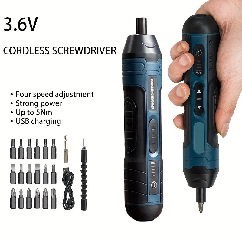 3.6V Lithium Battery Screwdriver Set – Compact and User-Friendly
