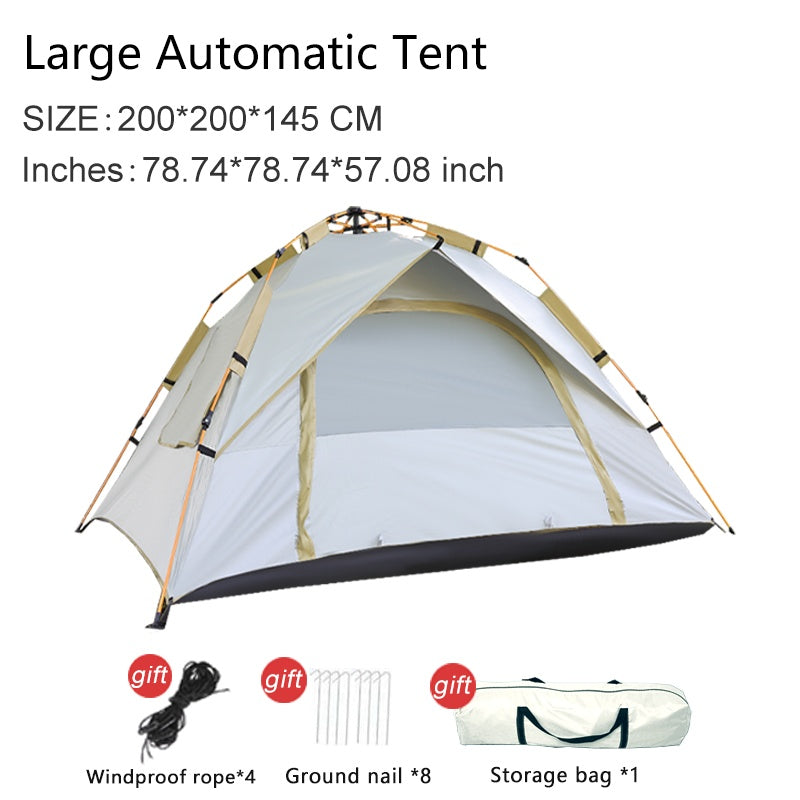 Quick-Setup 4-Person Camping Tent – Breathable and Windproof Shelter