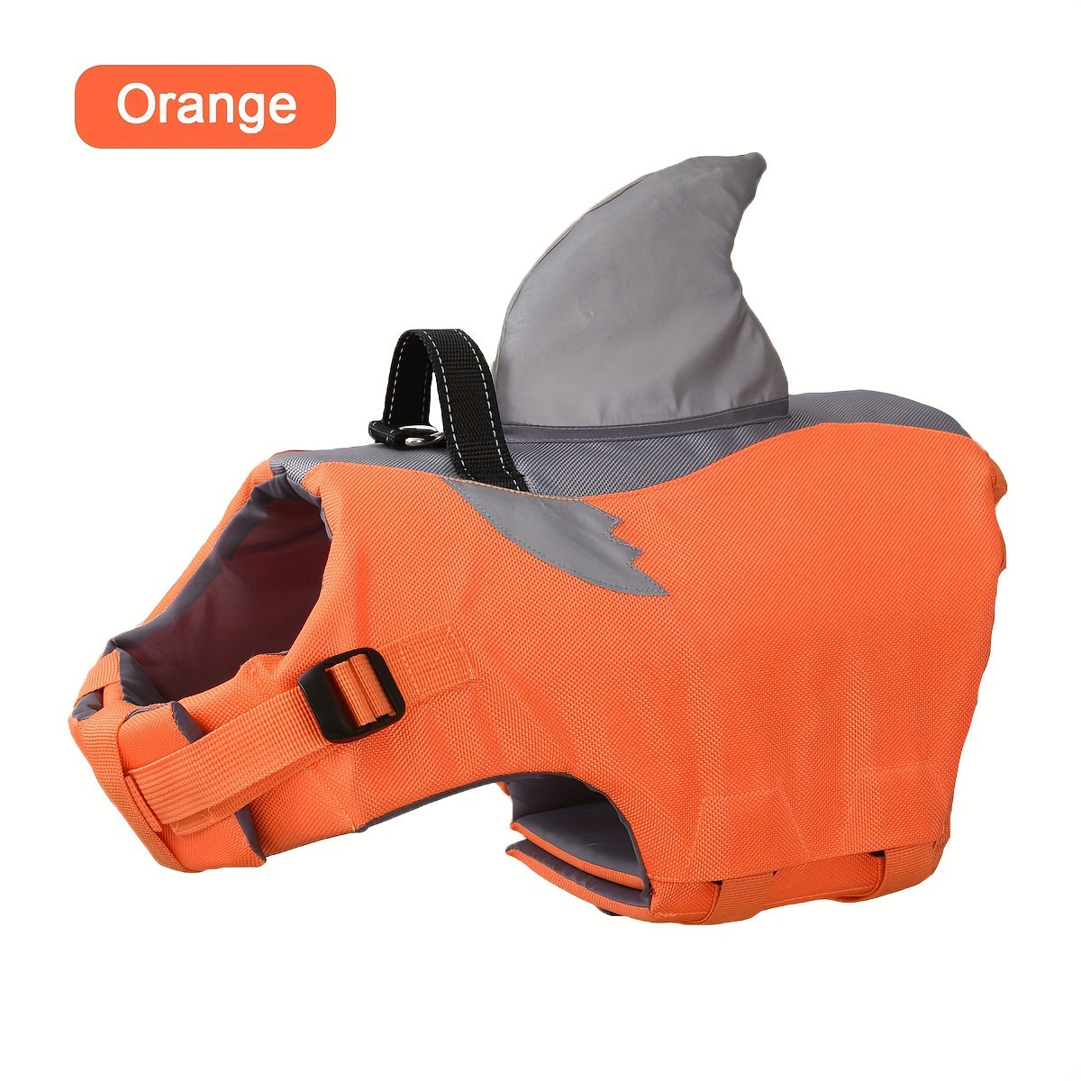 Reflective Shark Dog Swim Vest – Safety Vest for Pets with Handle and Adjustable Straps