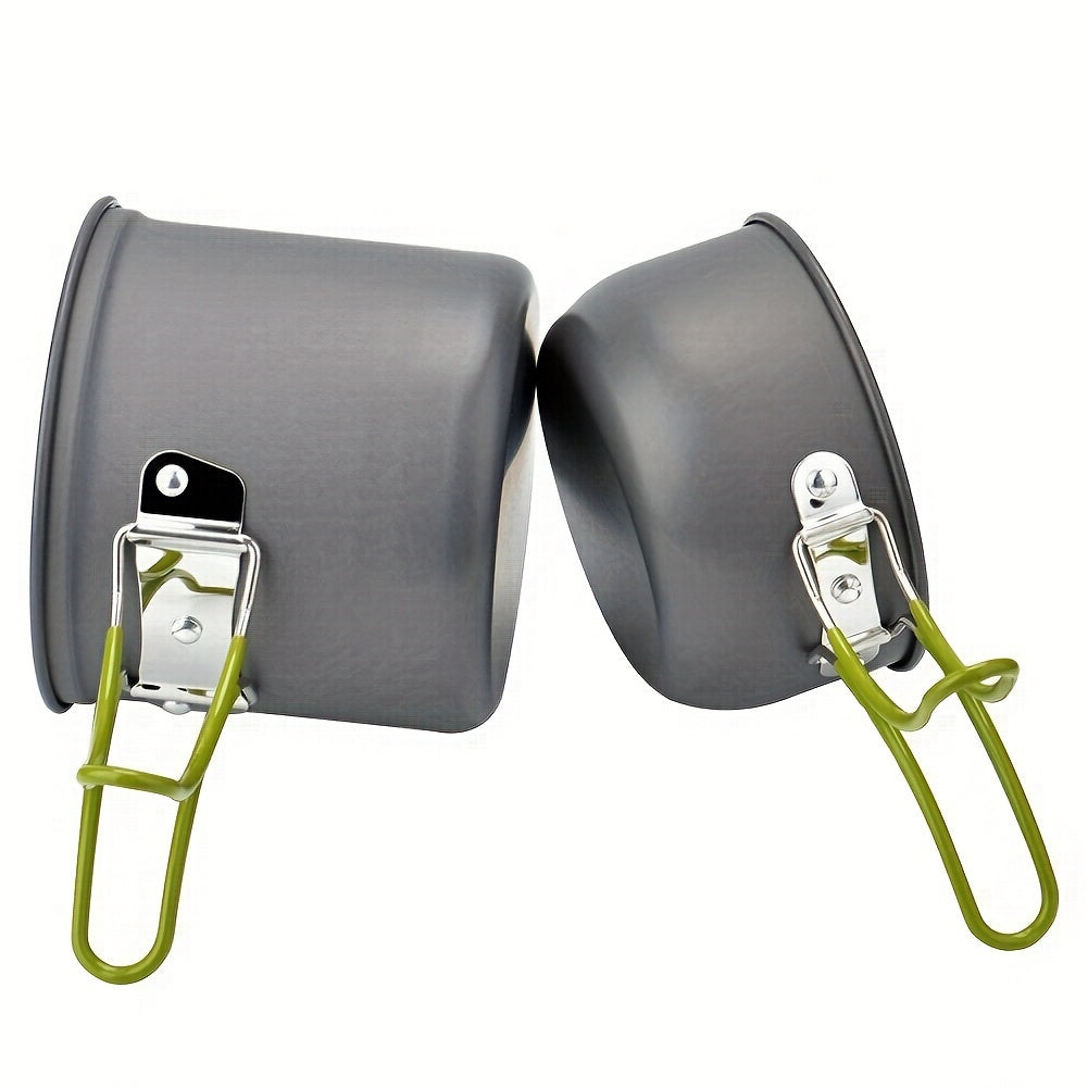 Foldable Cooking Set Made of Aluminum Alloy – Lightweight and Durable for Camping, Hiking, and Picnicking