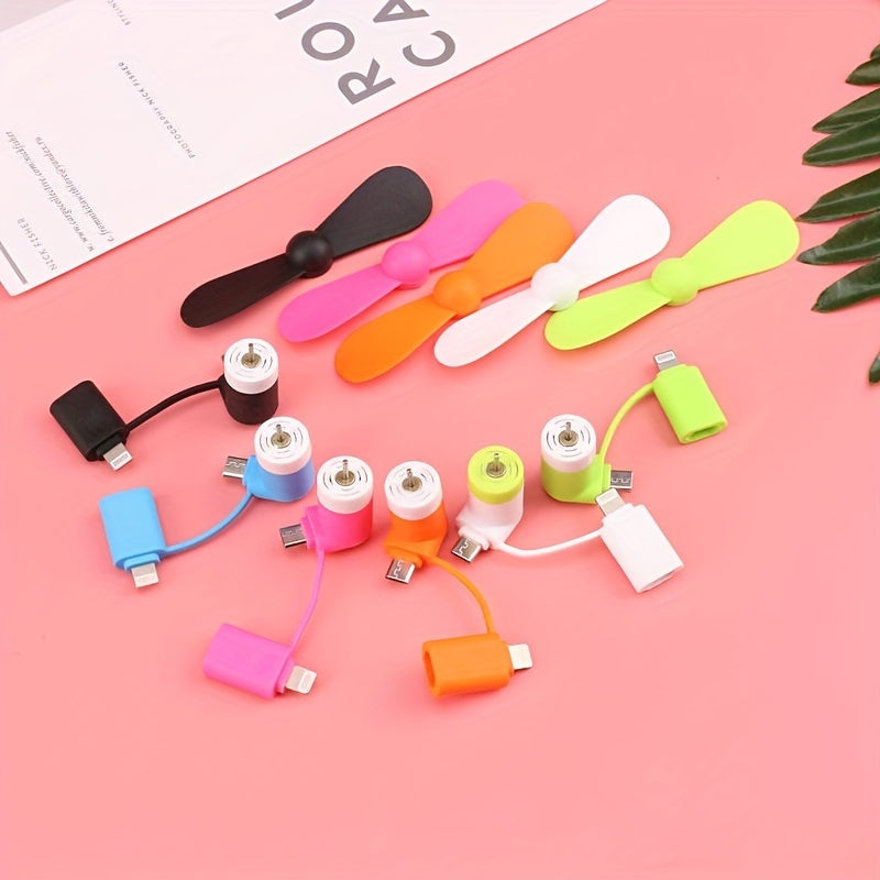 Mini Portable Phone Fans – Type-C Connector with Adjustable Angle