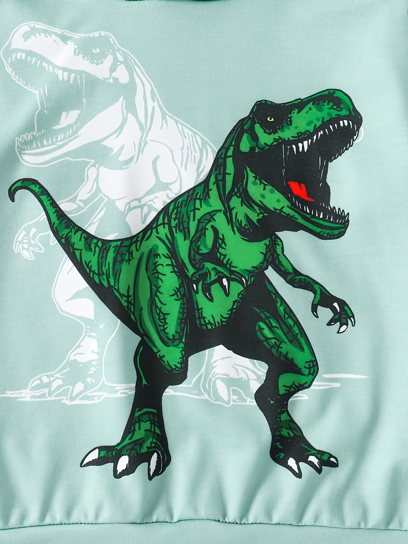 Dino Print Hoodie and Pants Set – Comfortable and Stylish for Boys
