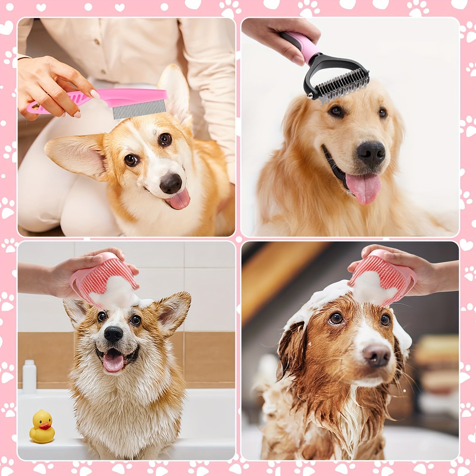 8-Piece Dog Grooming Set - For a Healthy and Shining Coat of Your Pet