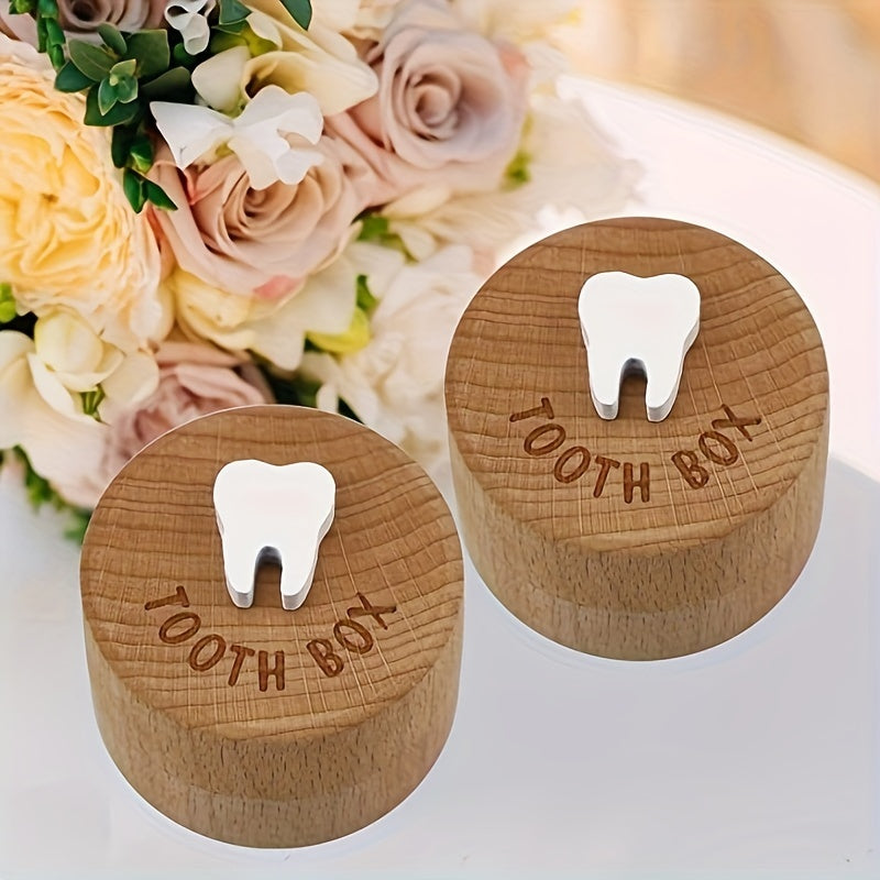 Tooth Fairy Box for Children - Wooden Tooth Box as a Keepsake and Souvenir