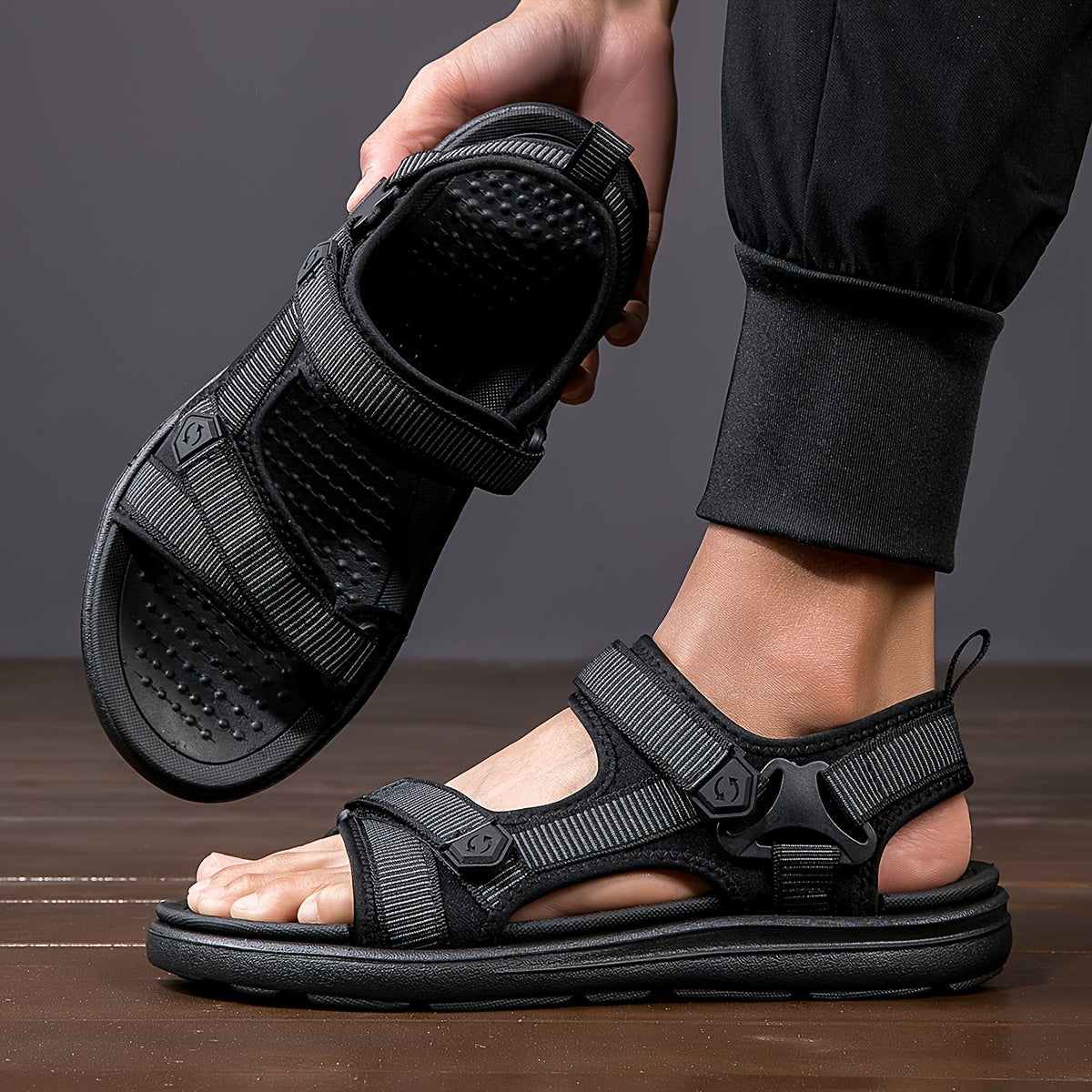 TrailVent Breathable Men’s Sandals – Comfortable Outdoor Grip
