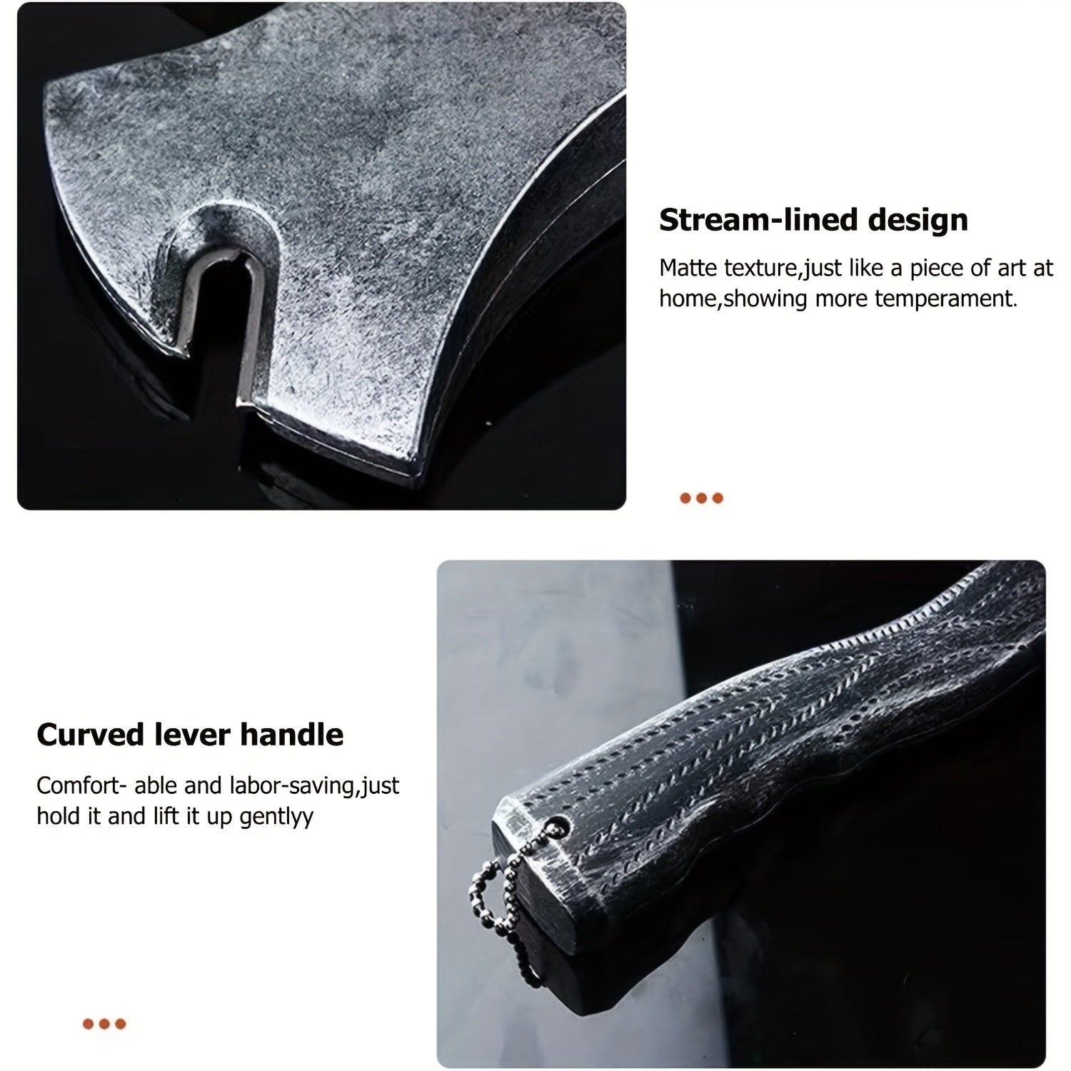Battle Axe Bottle Opener – Rugged Design with Textured Grip Handle
