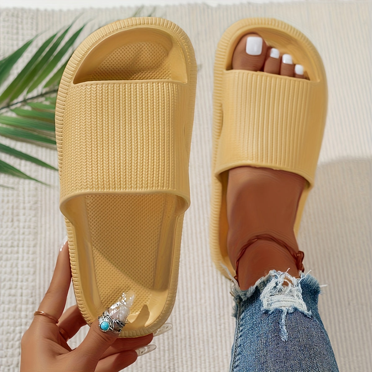 RelaxFit Thick Sole Slippers – Comfortable and Safe