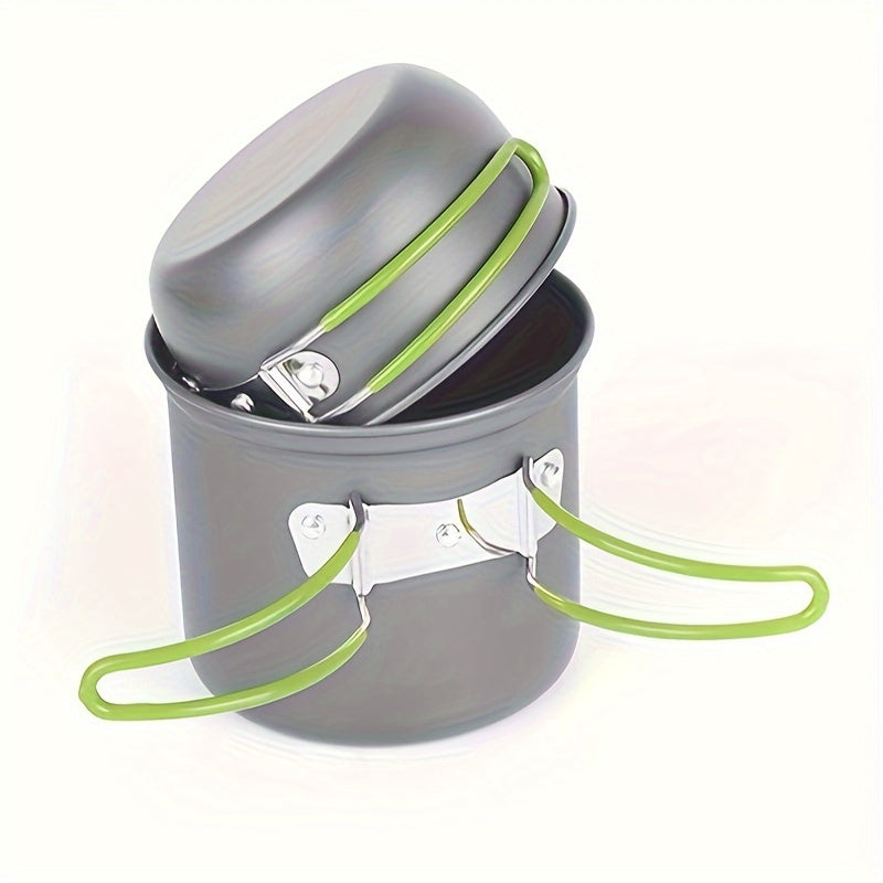 Foldable Cooking Set Made of Aluminum Alloy – Lightweight and Durable for Camping, Hiking, and Picnicking