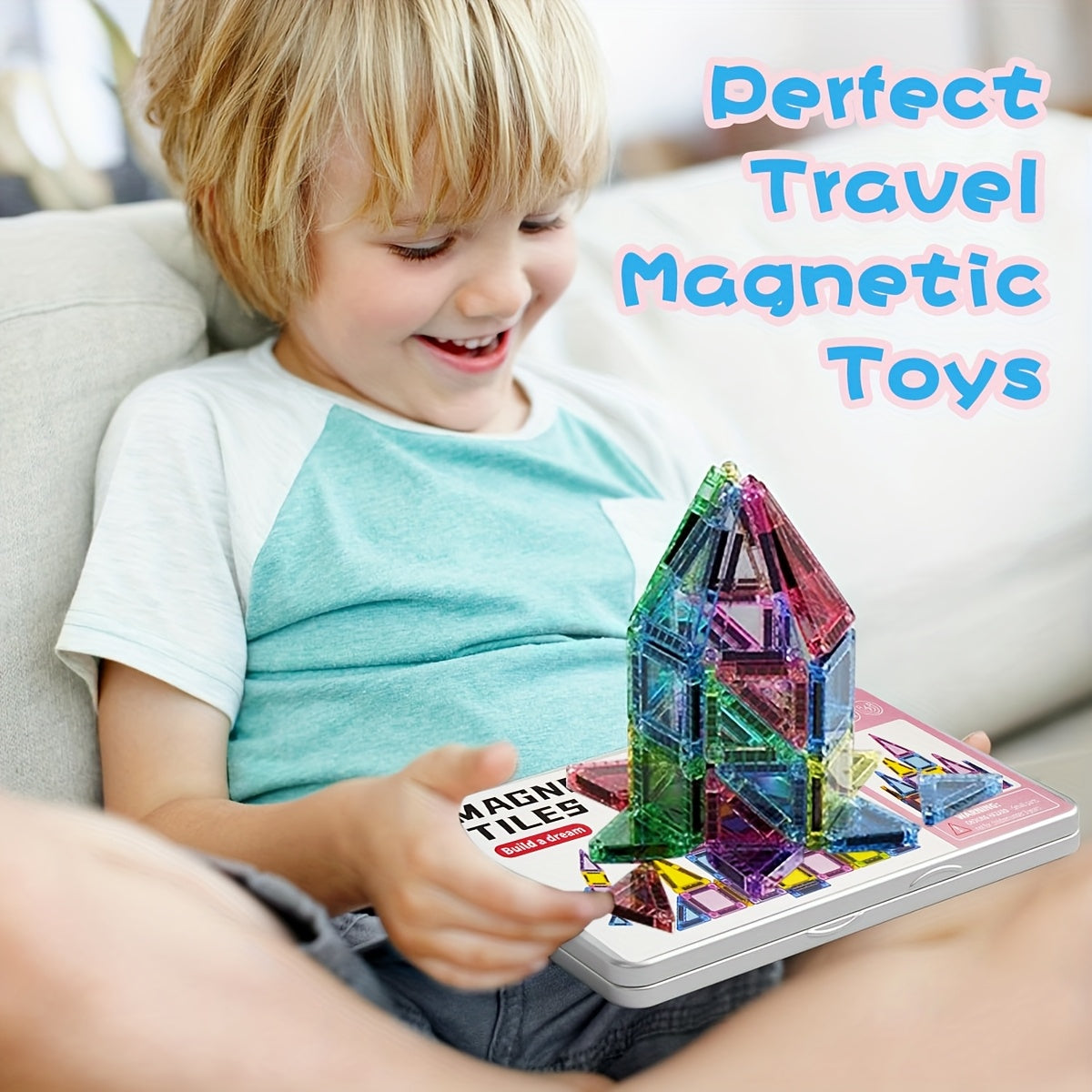 Mini Magnetic Building Blocks Set – Compact and Versatile Play Fun