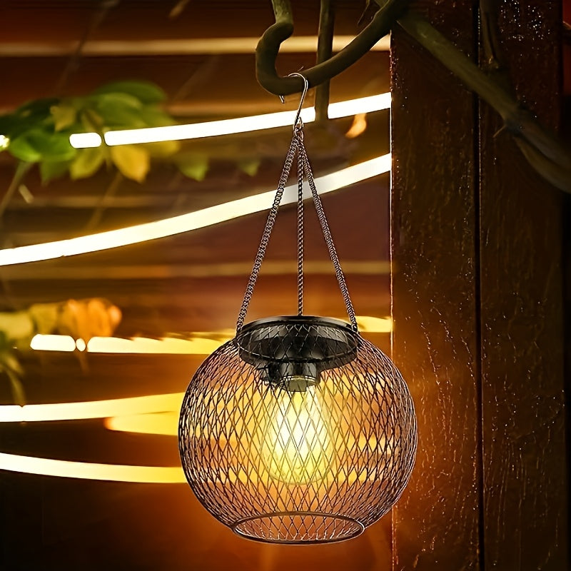 Wooden Solar Garden Lantern – Ideal for Evening Lighting in the Garden