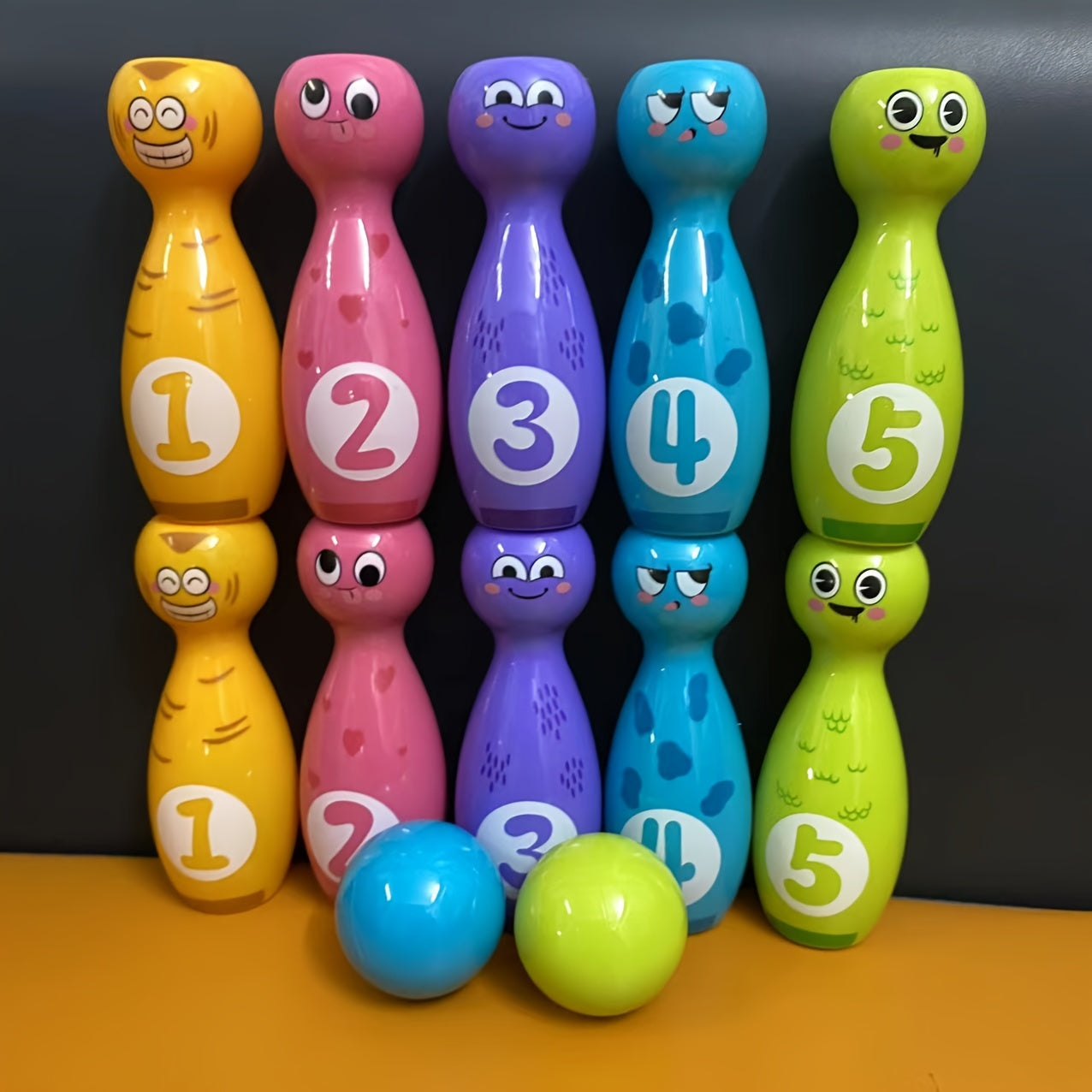 Cheerful Kids Bowling Set - For Fun and Development