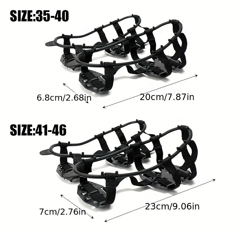 24-Tooth Anti-Slip Crampons – Perfect for Hiking, Climbing, and Winter Sports