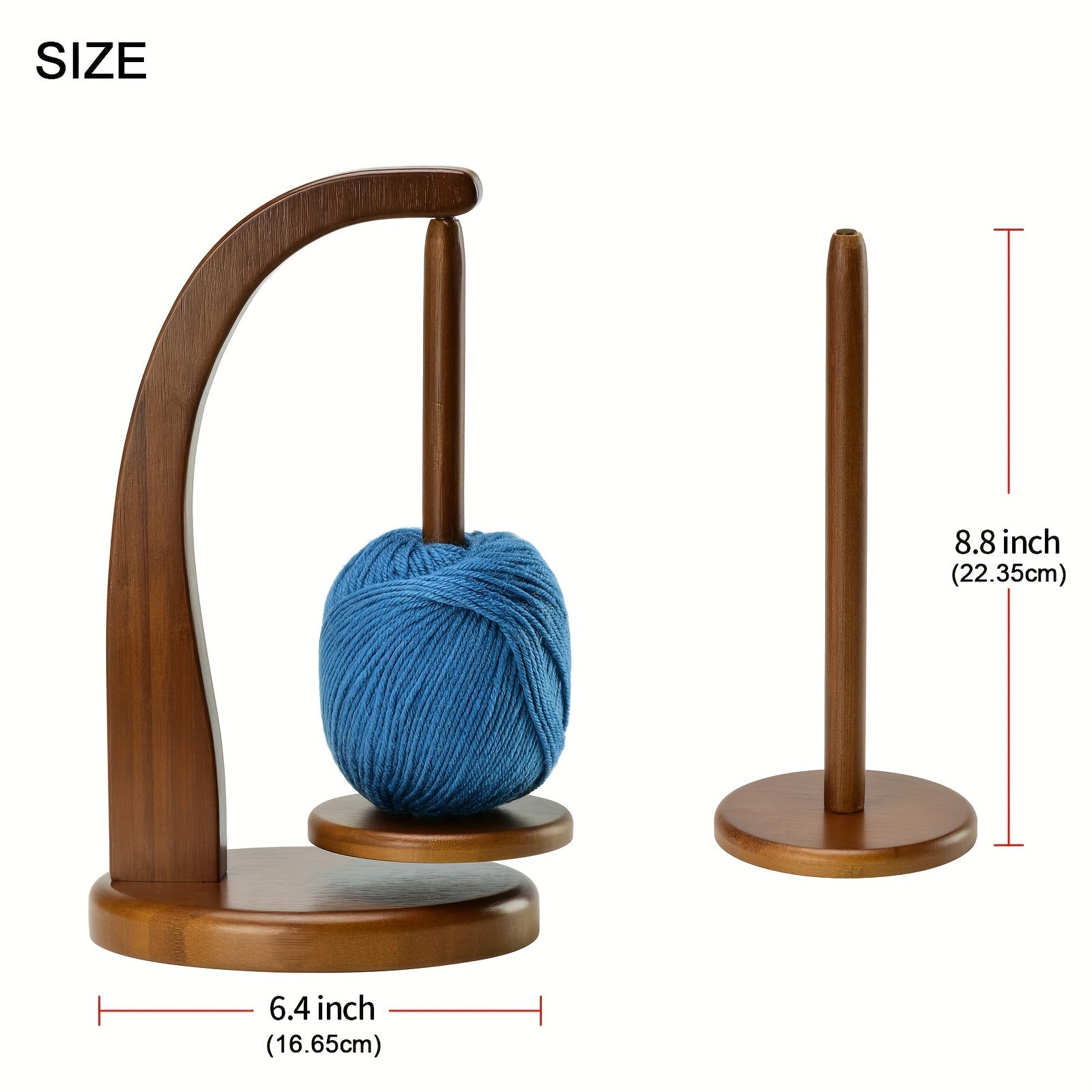 Bamboo Yarn Holder – Handy Storage for Knitting and Crochet Projects