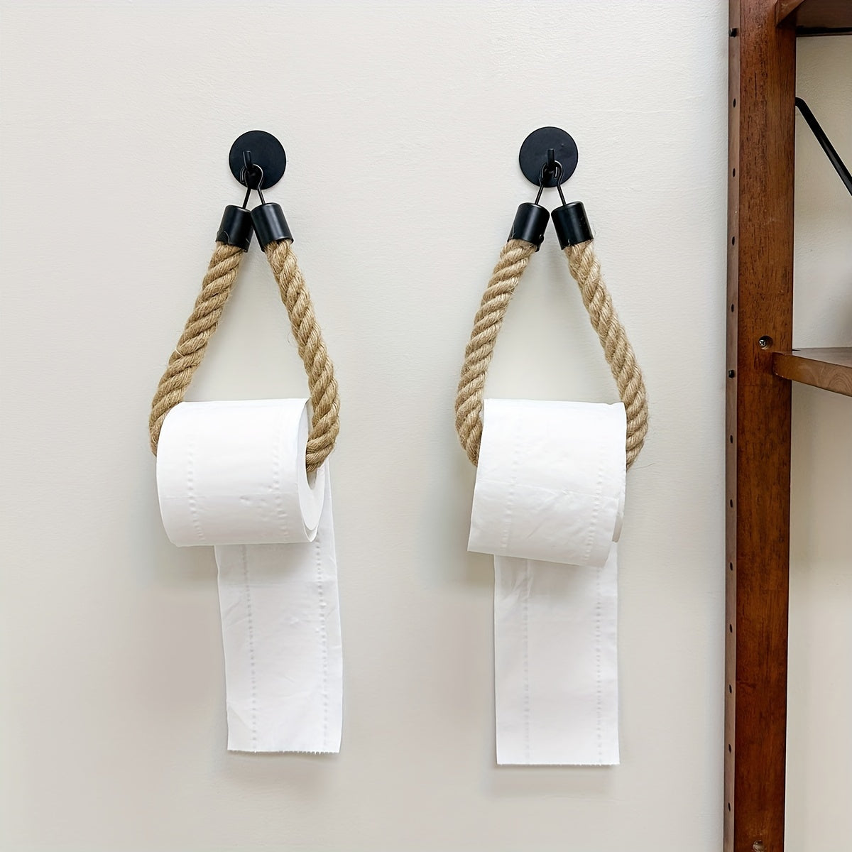 Hemp Rope Toilet Paper Holder - For Stylish Bathrooms