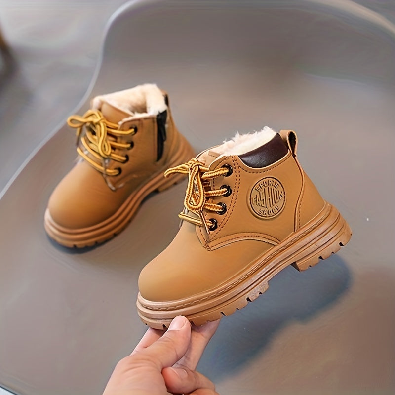 Trendy Fleece Boots for Boys - Warm and Waterproof