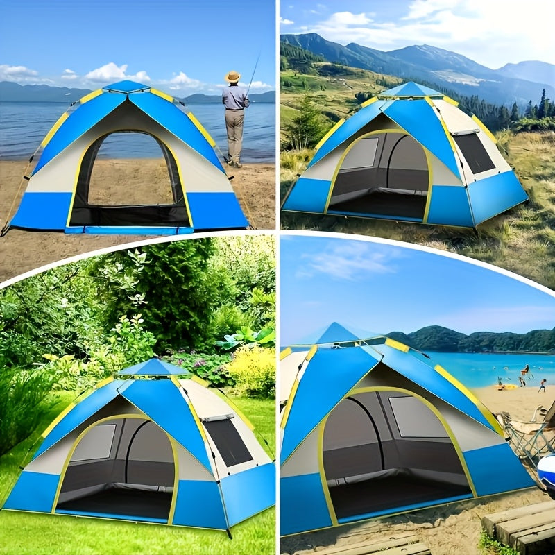 Quick-Setup 4-Person Camping Tent – Breathable and Windproof Shelter
