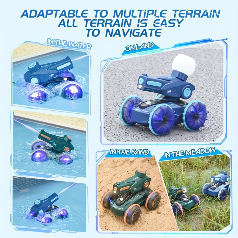 SplashRider Amphibious RC Water Cannon Truck – Splashing Play Fun