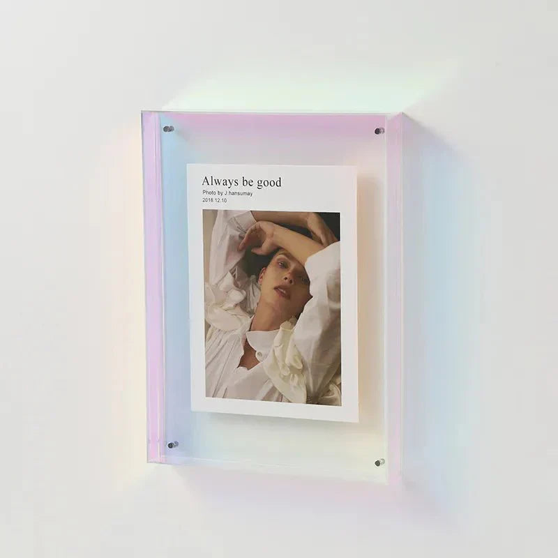 Vibrant Acrylic Display Frame – Contemporary Coloured Picture Holder