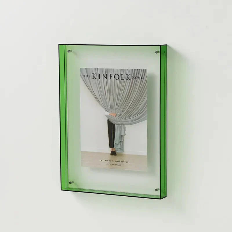 Vibrant Acrylic Display Frame – Contemporary Coloured Picture Holder