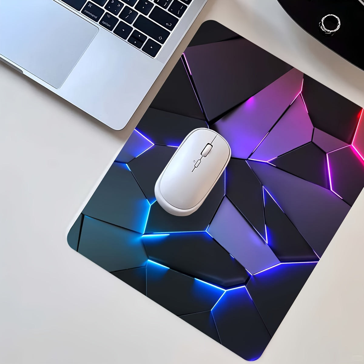 Geometric Gamer Mat - Stylish, Durable, and Non-Slip for a Perfect Gaming Experience