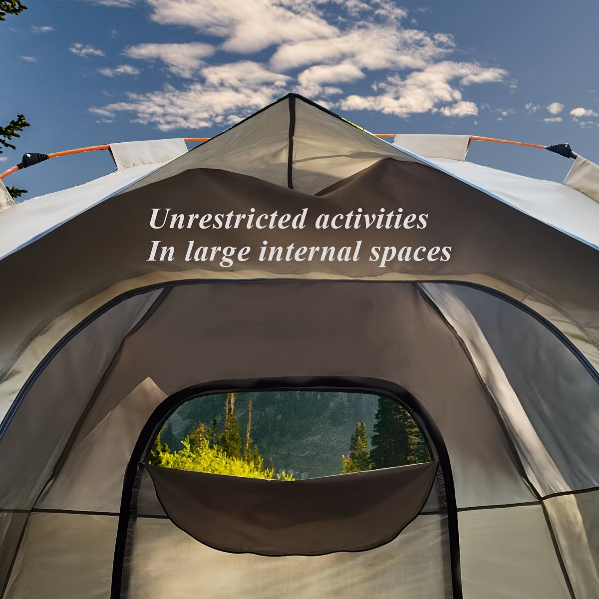 QuickCamp Tent - Quick-setup tent with UV protection for 4 people