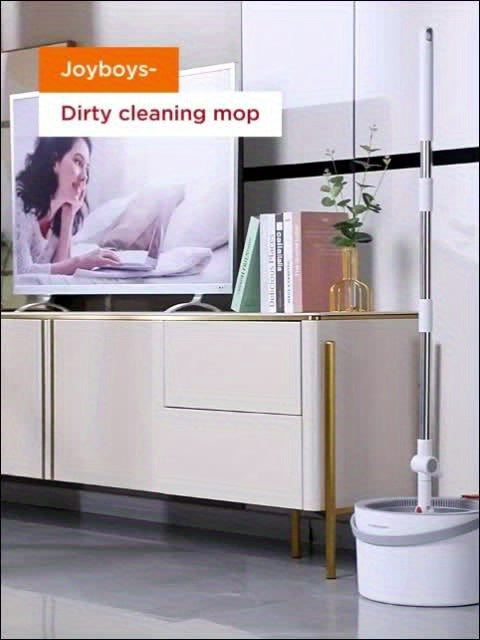 FlexiClean Spin Mop Set – Hands-Free, Adjustable, and Efficient Cleaning