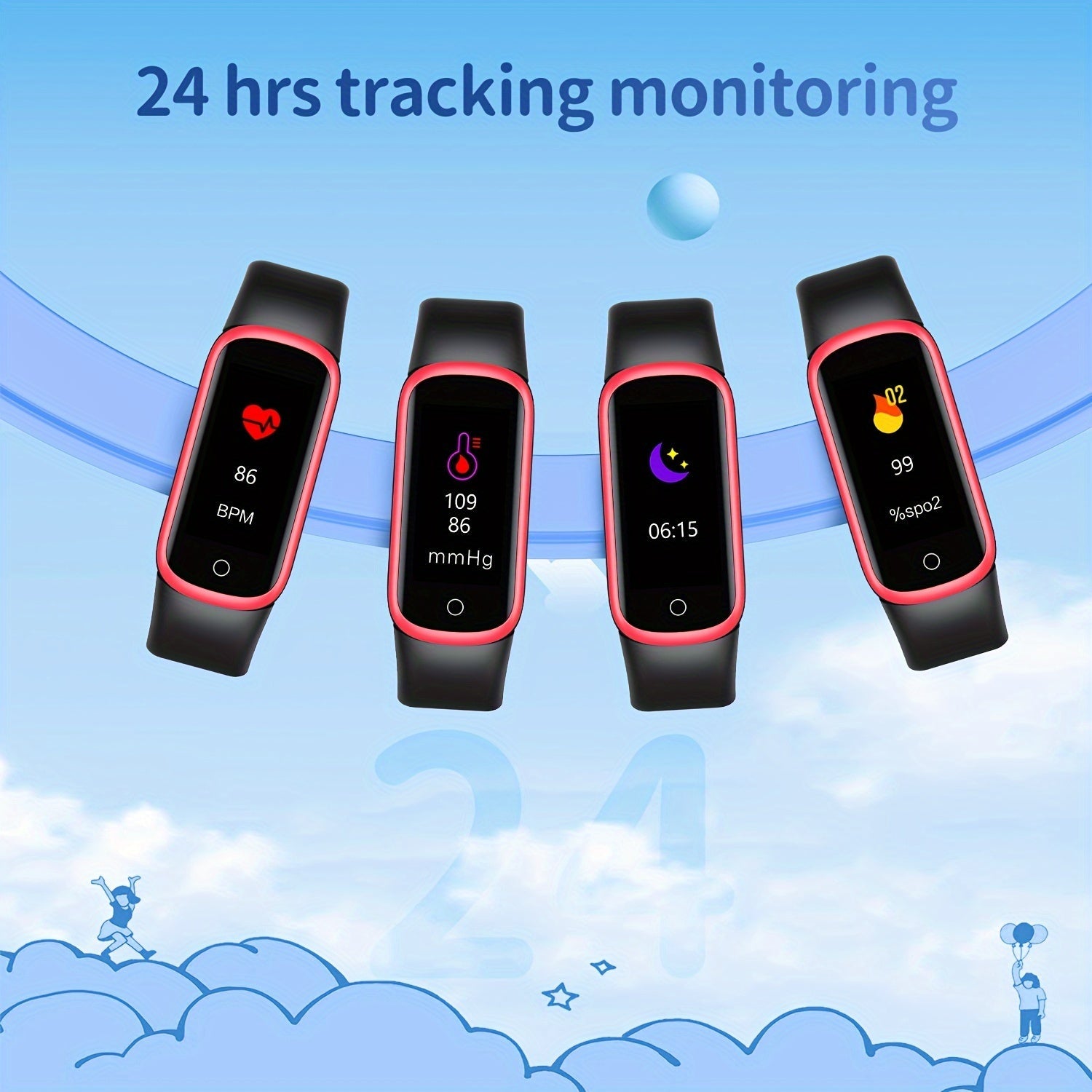 ActiveKid Slim Watch - For Kids with Step and Calorie Counter