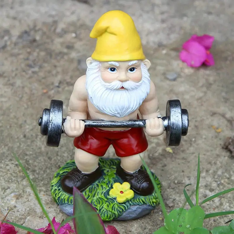 Sportive Dwarfs - Funny Garden Statues for a Playful Atmosphere