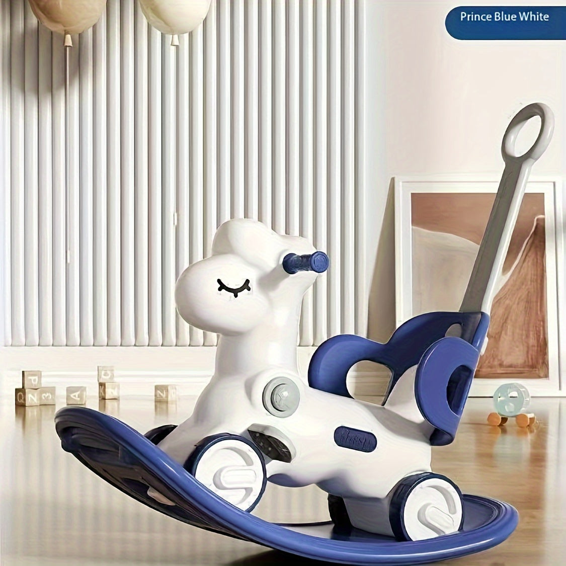 2-in-1 Baby Rocking Horse and Balance Bike - Safe and Fun Toy