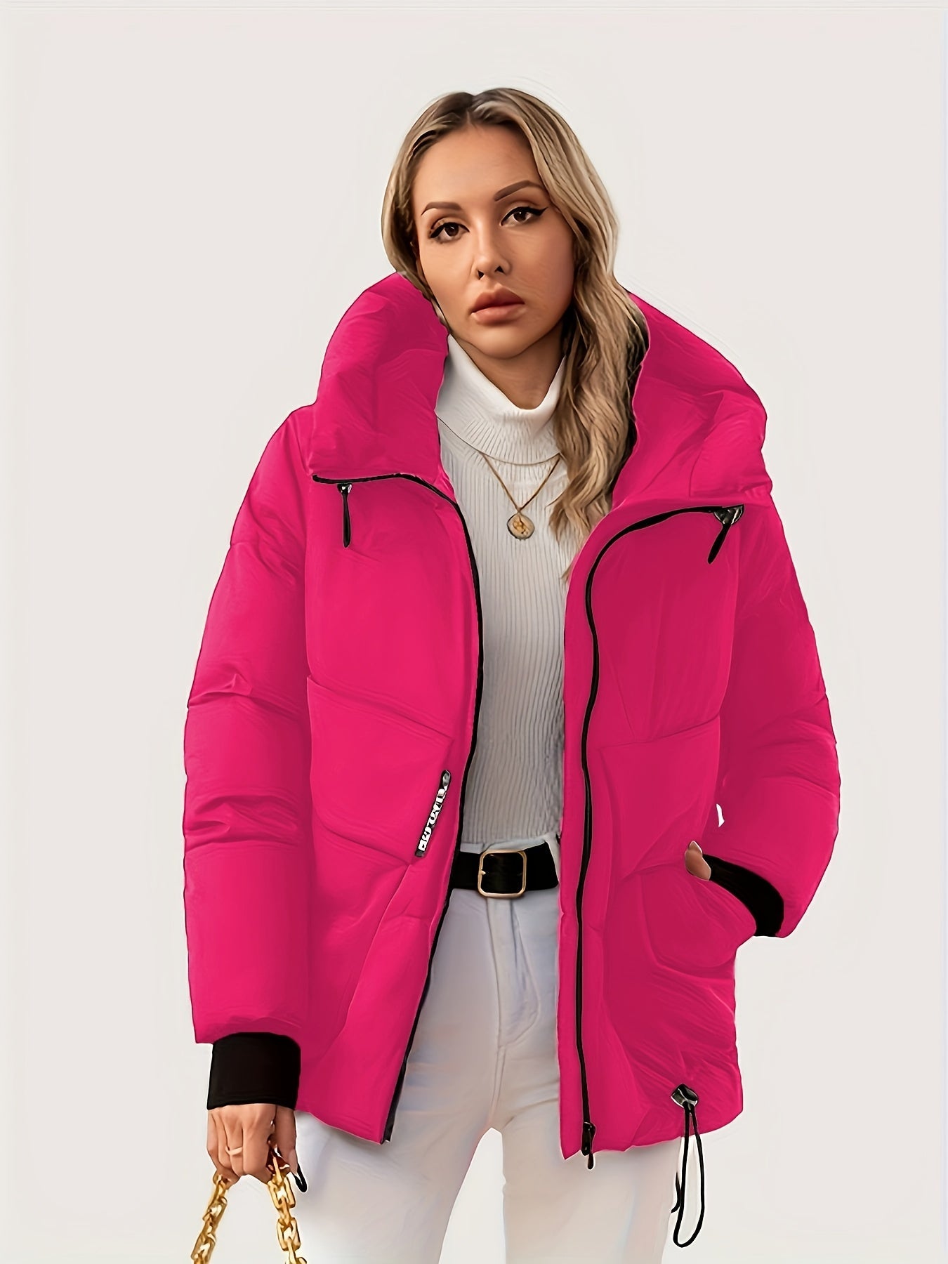 Modern Winter Jacket with Adjustable Hood and Waist – Quilted Design for Maximum Warmth and Comfort
