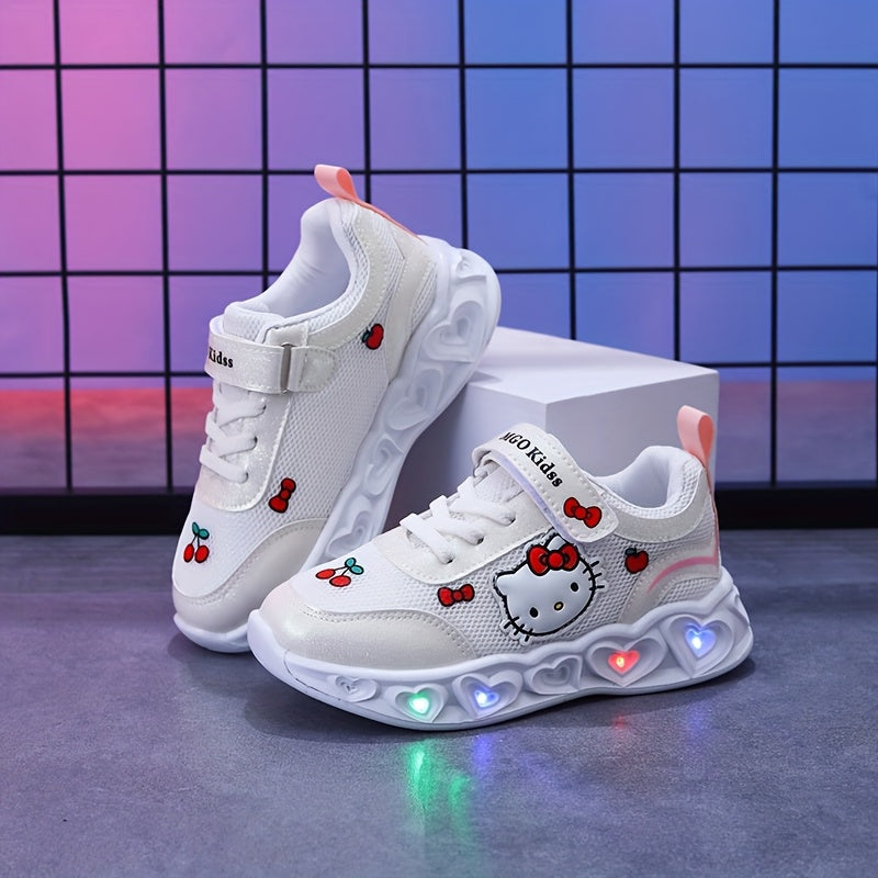 Light-Up Hello Kitty Sneakers – Breathable and Cushioned Fun Shoes