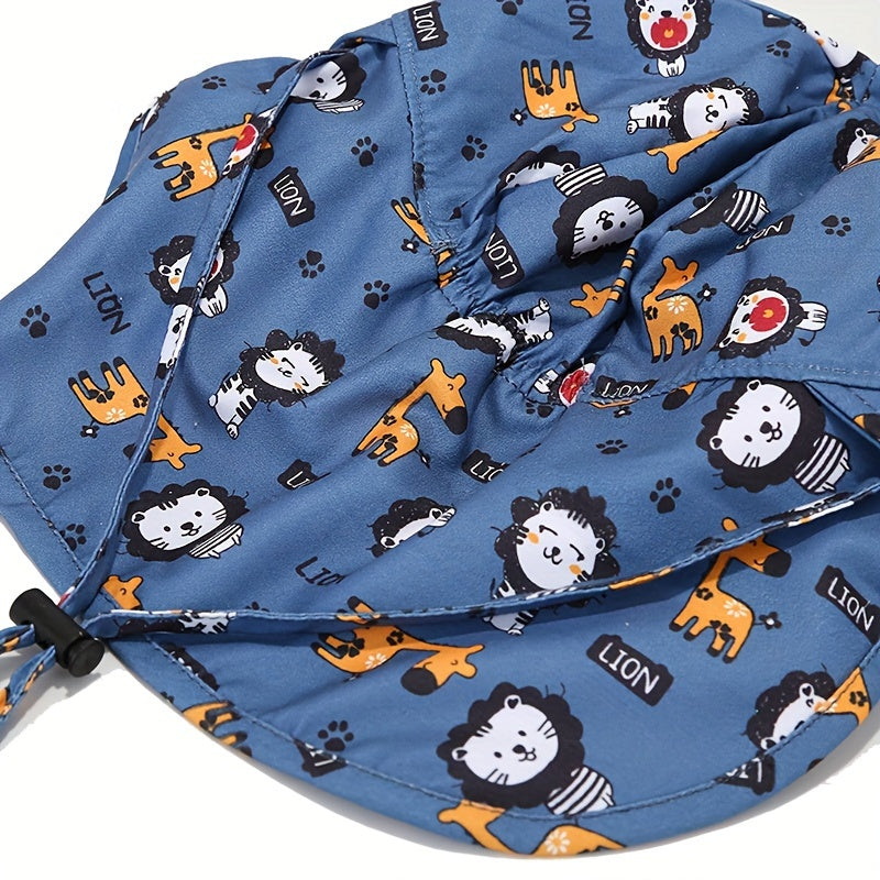 Ademend Kids Hat with Animal Print – UV Protection for Outdoor Adventures