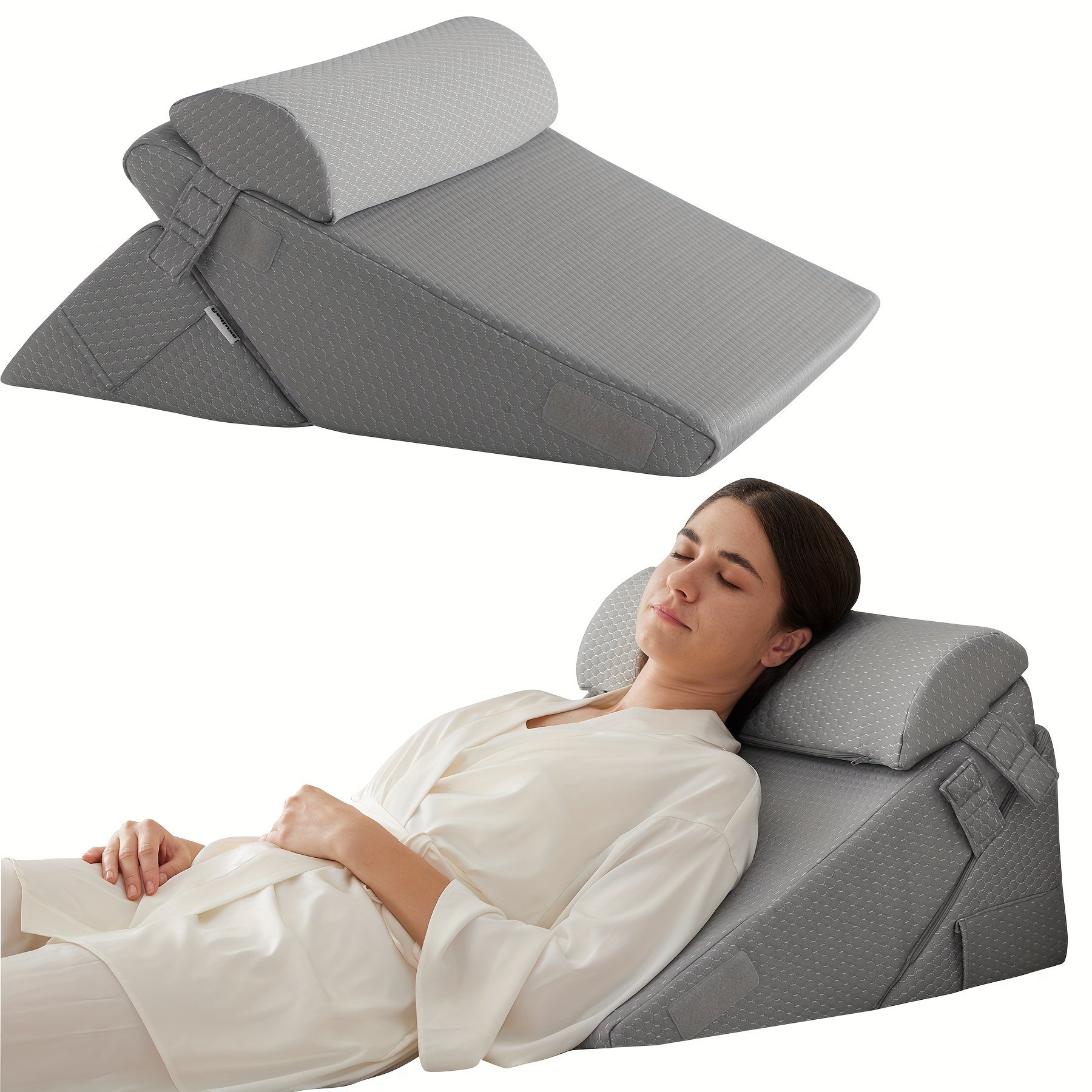 RelaxPlus Adjustable Bed Wedge Pillow – Comfort and Support for Recovery