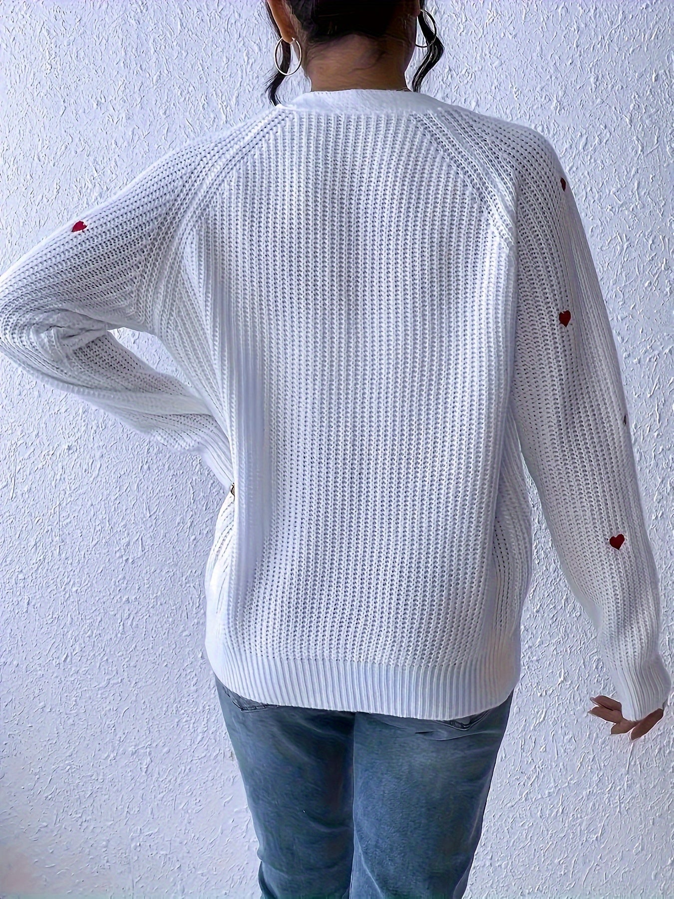 Lune Embroidered Hearts Cardigan – Stylish and Comfortable for Spring and Autumn