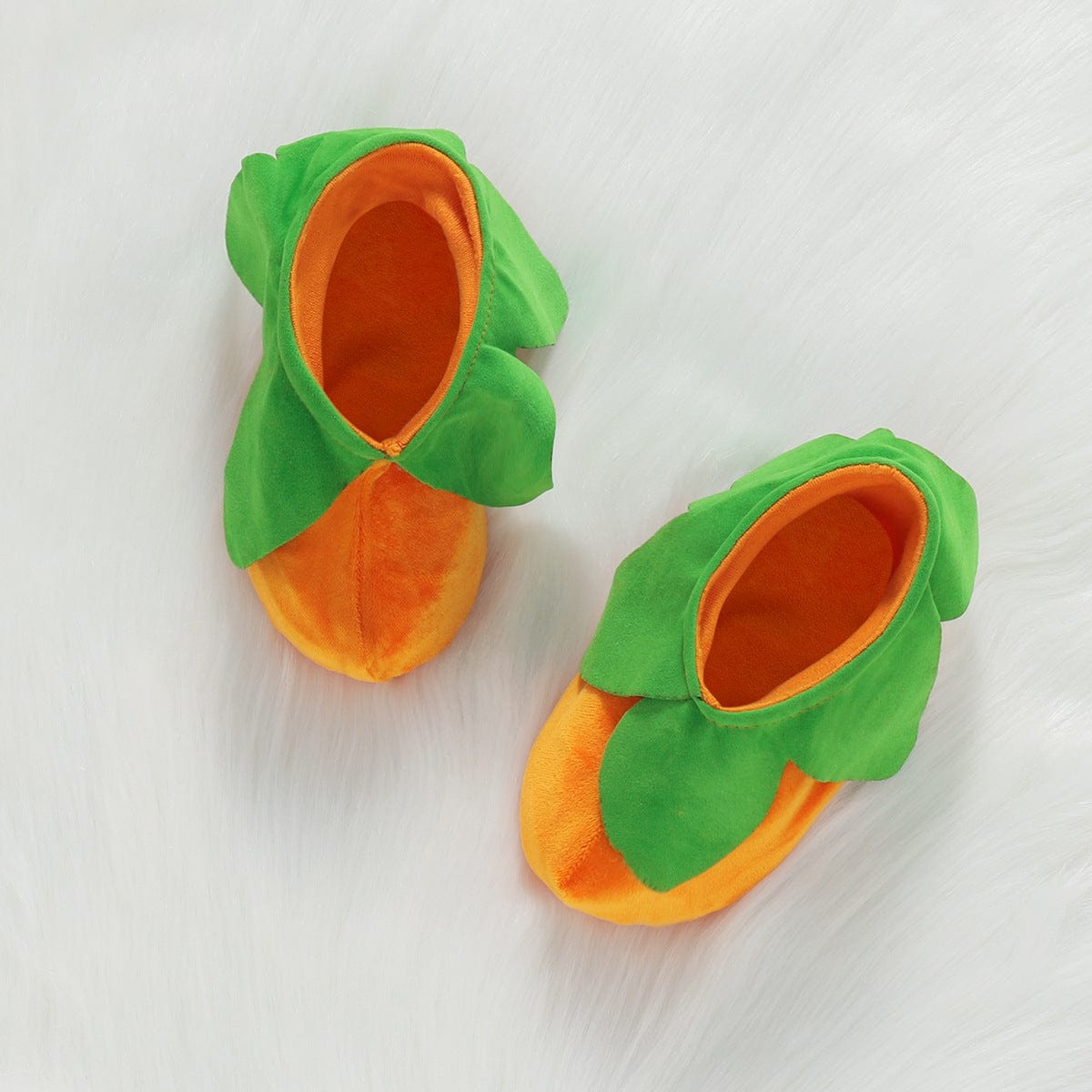 Halloween Pumpkin Outfit - Cute Jumpsuit with Hat and Slippers