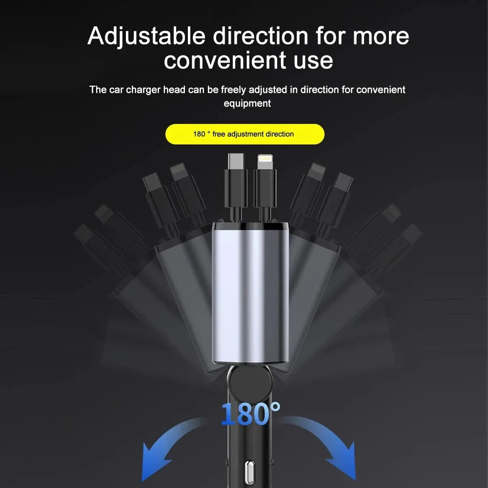Compact Foldable Car Charger – Handy and Efficient